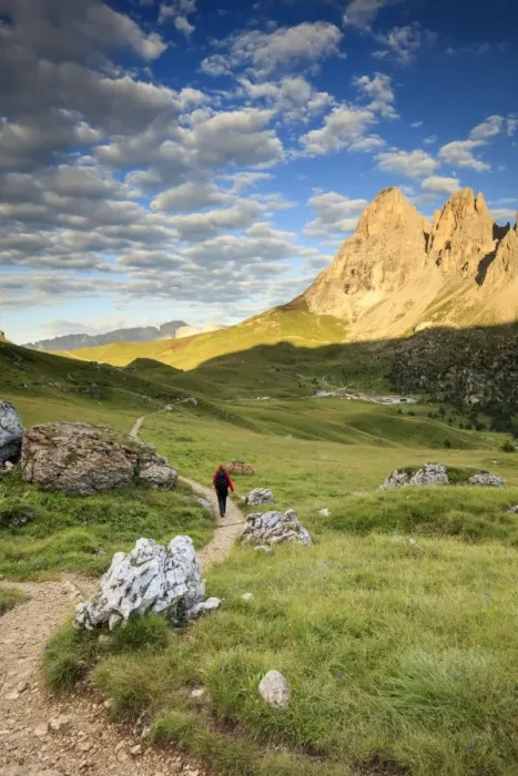 Framed Print : Mountain trekking, Dolomites Framed Print : Mountain trekking, Dolomites