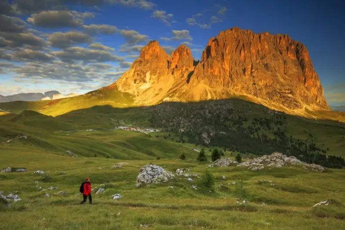 Framed Print : Mountain trekking, Dolomites Framed Print : Mountain trekking, Dolomites