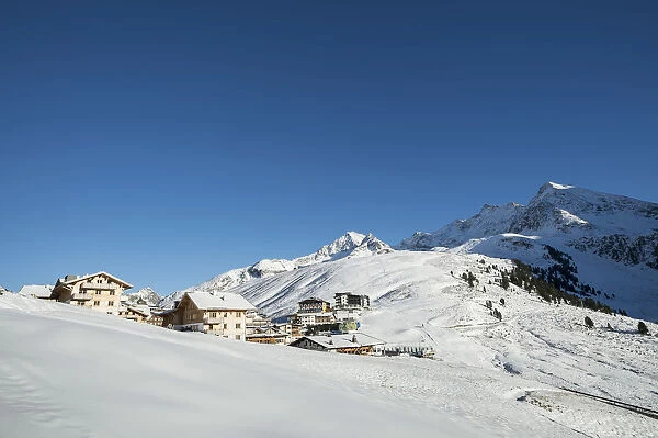 Mountain village of Kuhtai, skiing area, Tyrol, Austria