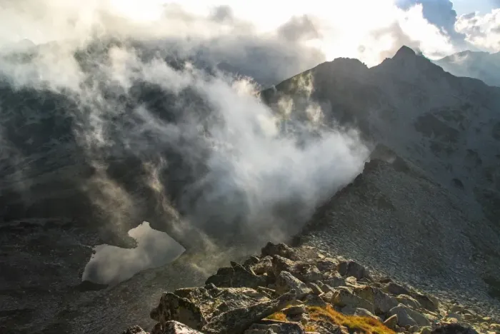 Framed Print : Mountains and clouds Framed Print : Mountains and clouds