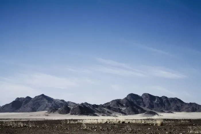Framed Print : Mountains in dry rural landscape Framed Print : Mountains in dry rural landscape