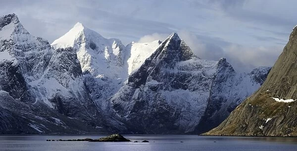 Mountains near Hamnoy in Lofoten Islands