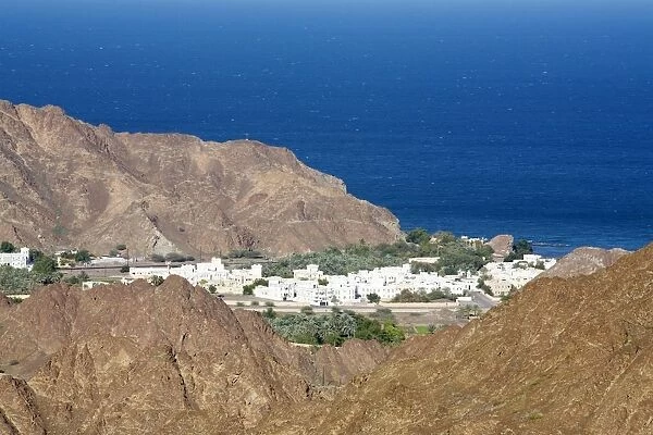 Mountains of Oman - High Angle View. Muscat, Oman