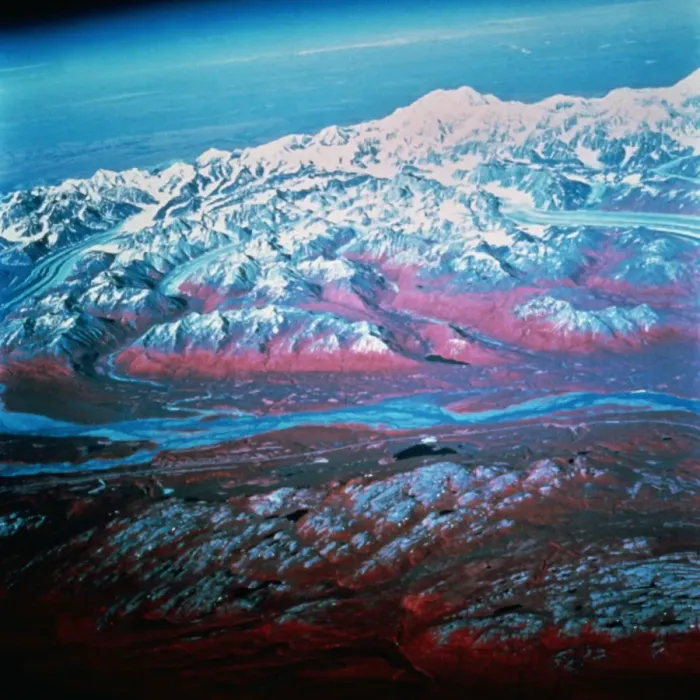 Framed Print : Mountains From Orbit