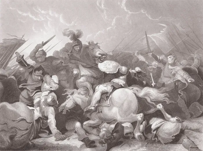 Framed Print : Mounted Soldiers Clashing Framed Print : Mounted Soldiers Clashing