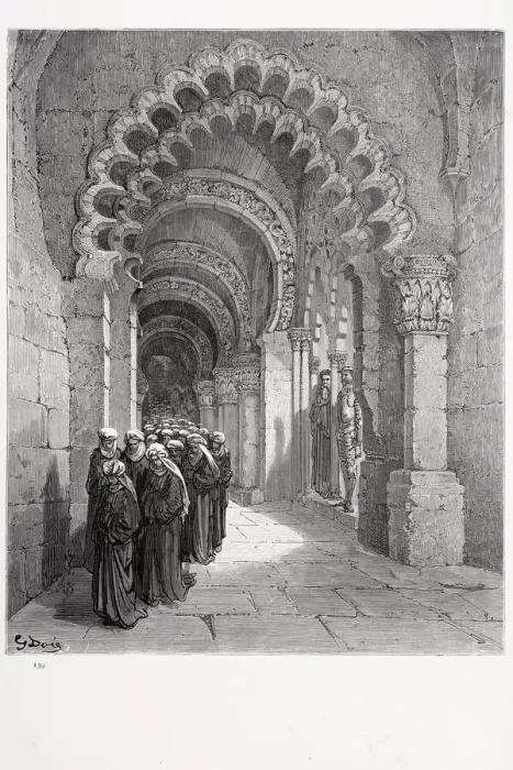 Framed Print : The mourners for Durandarte
