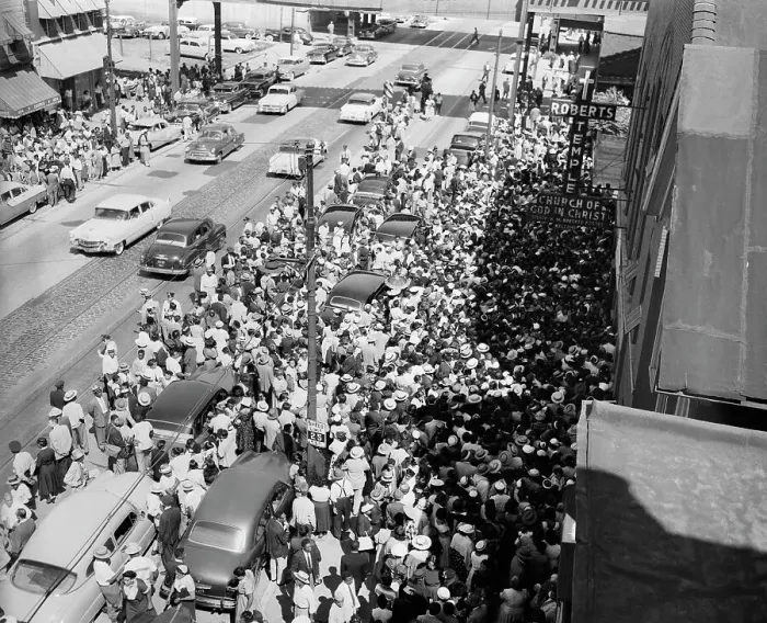 Framed Print : Mourners and Others at Emmett Till Funeral Framed Print : Mourners and Others at Emmett Till Funeral