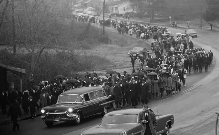 Framed Print : Mourners Following Hearse Framed Print : Mourners Following Hearse