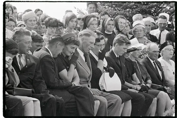 Framed Print : Mourners at Funeral of Murdered Family Framed Print : Mourners at Funeral of Murdered Family