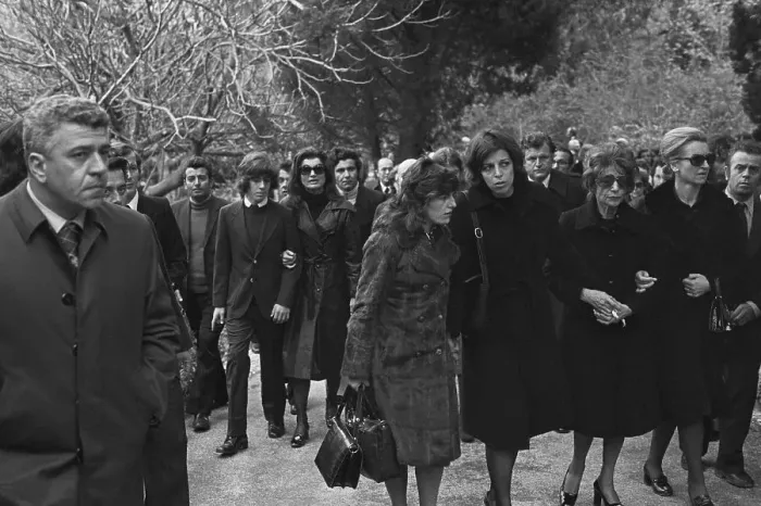 Framed Print : Mourners Walking to a Funeral Framed Print : Mourners Walking to a Funeral