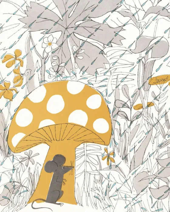 Framed Print : Mouse Hiding Under Mushroom Framed Print : Mouse Hiding Under Mushroom