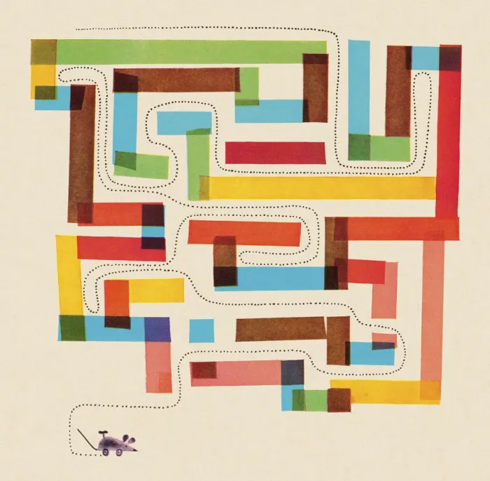 Framed Print : Mouse Maze