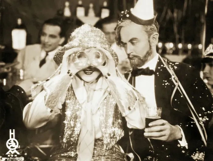Framed Print : Movie Still of Drunk Couple at New Year's Eve Party Framed Print : Movie Still of Drunk Couple at New Year's Eve Party