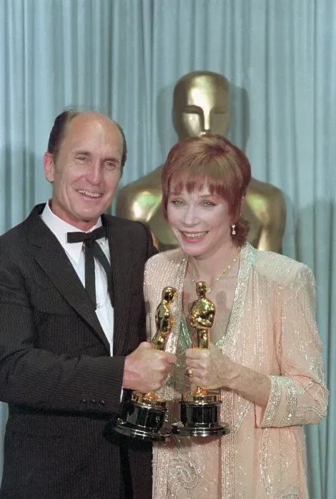Framed Print : Movie Favorites Shirley Maclaine and Robert Duvall at Academy Awards Framed Print : Movie Favorites Shirley Maclaine and Robert Duvall at Academy Awards