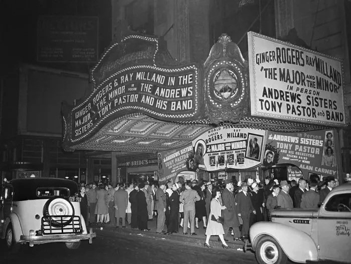 Framed Print : Movie Marquee For The Major and the Minor Framed Print : Movie Marquee For The Major and the Minor