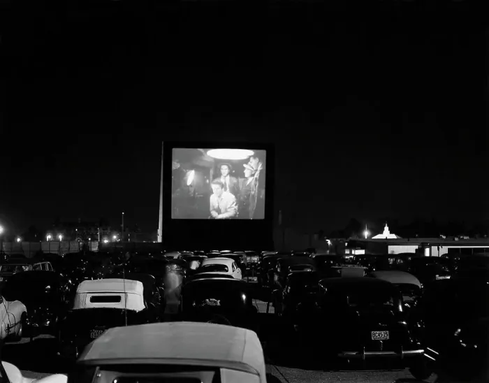 Framed Print : Movie Playing at Whitestone Bridge Drive-In Framed Print : Movie Playing at Whitestone Bridge Drive-In