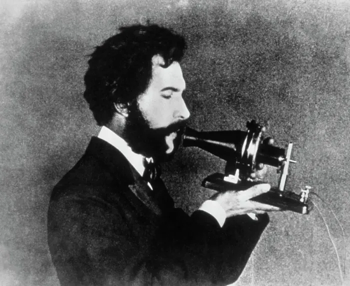 Framed Print : Movie Portrayal of Alexander Graham Bell