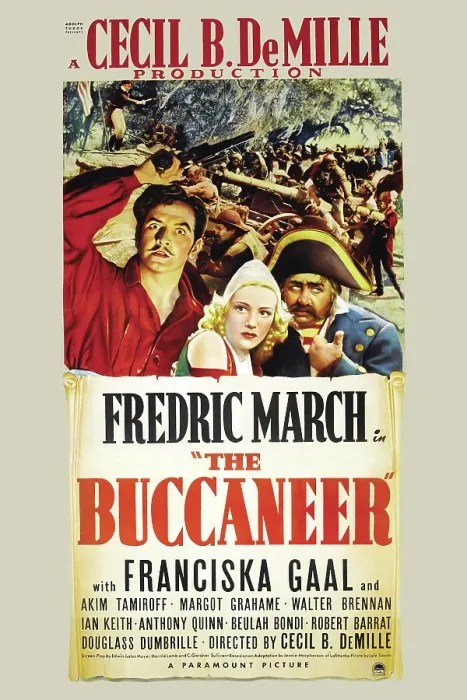 Framed Print : Movie Poster For The Buccaneer Framed Print : Movie Poster For The Buccaneer