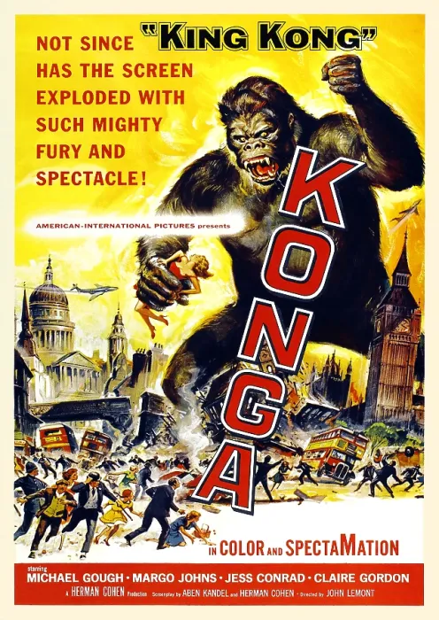 Framed Print : Konga. Movie poster to the film 'Konga.' Art by Reynold Brown (1917-1991) Framed Print : Konga. Movie poster to the film 'Konga.' Art by Reynold Brown (1917-1991)