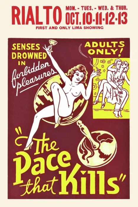 Framed Print : Movie Poster For The Pace That Kills Framed Print : Movie Poster For The Pace That Kills