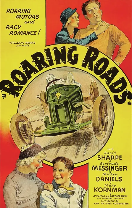 Framed Print : Movie Poster For Roaring Roads Framed Print : Movie Poster For Roaring Roads