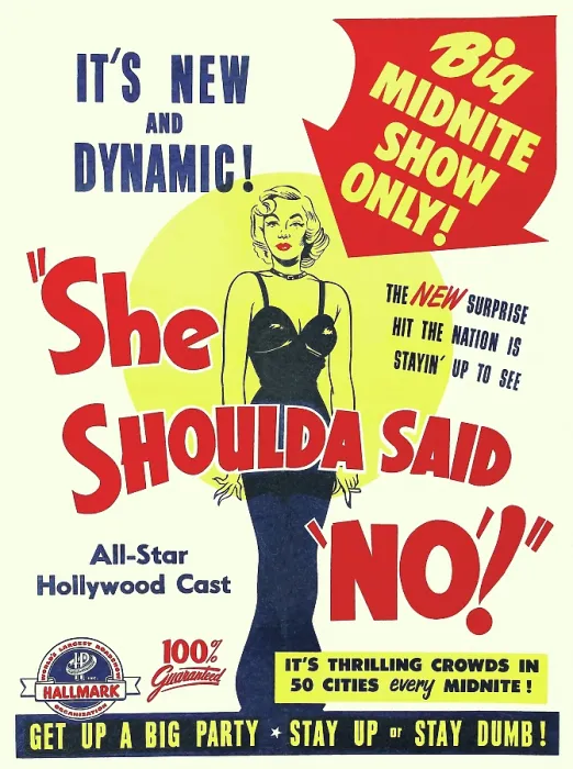 Framed Print : Movie Poster For She Shoulda Said No'! Framed Print : Movie Poster For She Shoulda Said No'!