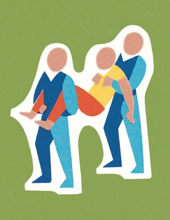 Framed Print : Moving the injured Framed Print : Moving the injured