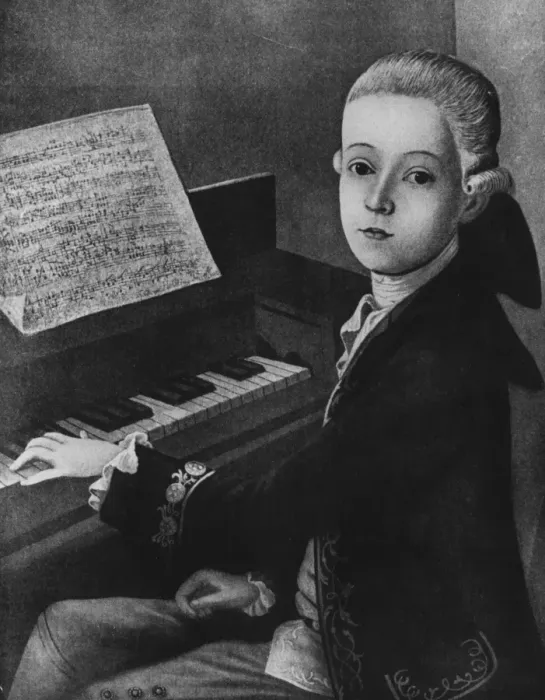 Framed Print : Mozart At Keyboard Framed Print : Mozart At Keyboard