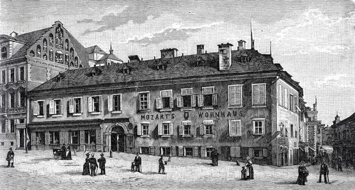 Framed Print : Mozarts house in Salzburg Framed Print : Mozarts house in Salzburg