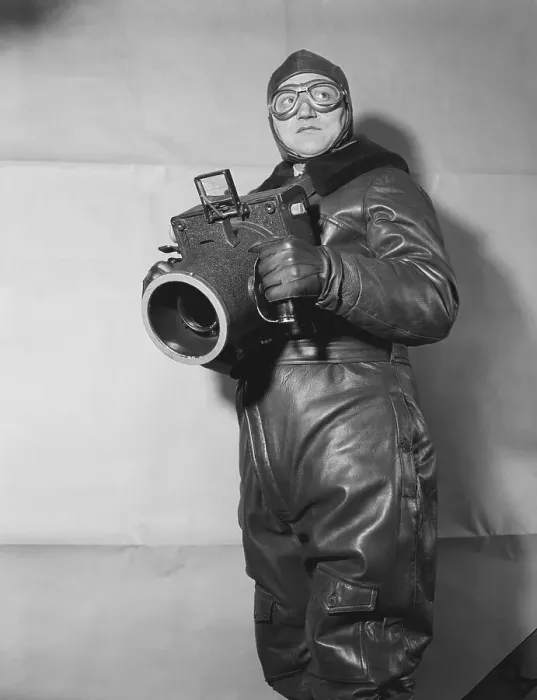 Framed Print : M.P. Baron Wearing Flying Suit Framed Print : M.P. Baron Wearing Flying Suit