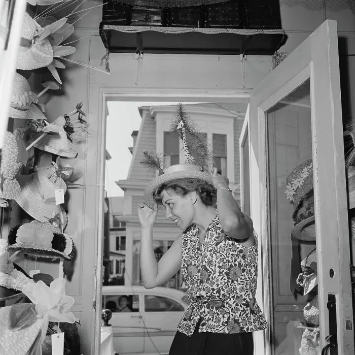 Framed Print : Mr. Kenneth's Mad Hats, Provincetown, Provincetown, 1959 Framed Print : Mr. Kenneth's Mad Hats, Provincetown, Provincetown, 1959