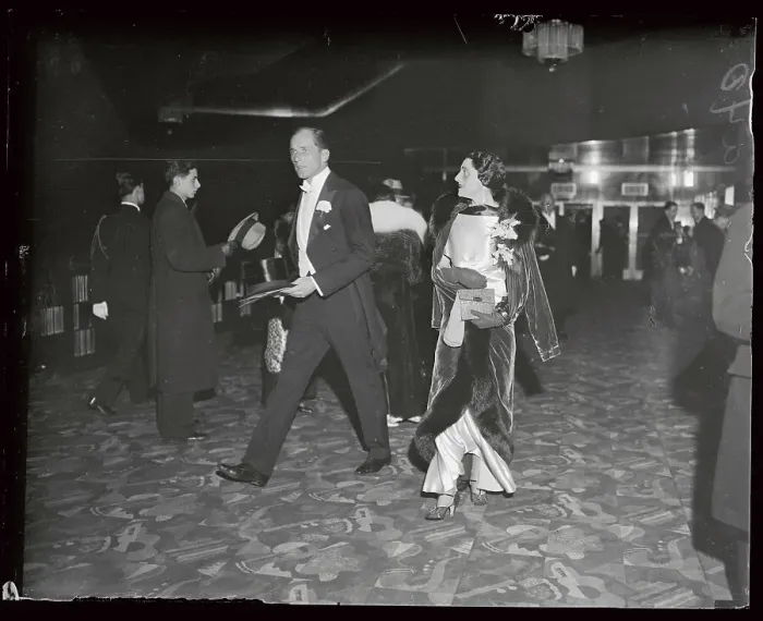 Framed Print : Mr. Langhorne Gibson and Mrs. Bernard F. Gimbel Arriving at Radio City Framed Print : Mr. Langhorne Gibson and Mrs. Bernard F. Gimbel Arriving at Radio City
