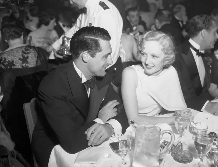 Framed Print : Mr. and Mrs. Cary Grant at Dinner Framed Print : Mr. and Mrs. Cary Grant at Dinner