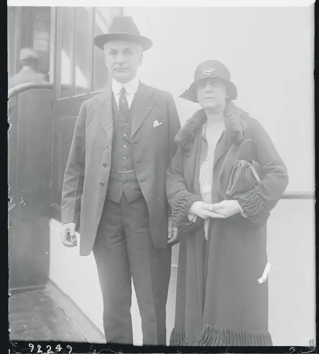 Framed Print : Mr. And Mrs. Cordell Hull Arriving On Ship Framed Print : Mr. And Mrs. Cordell Hull Arriving On Ship