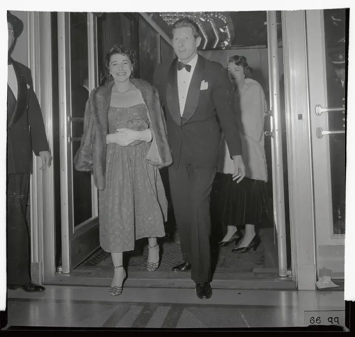 Framed Print : Mr. and Mrs. Danny Kaye Walking into Theater Framed Print : Mr. and Mrs. Danny Kaye Walking into Theater