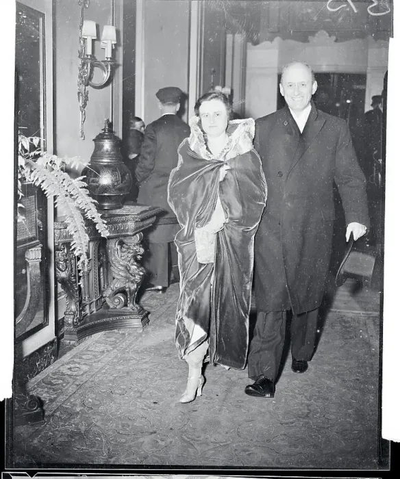 Framed Print : Mr. and Mrs. Henry A. Morgenthau Walking Into Roosevelt Dinner Framed Print : Mr. and Mrs. Henry A. Morgenthau Walking Into Roosevelt Dinner