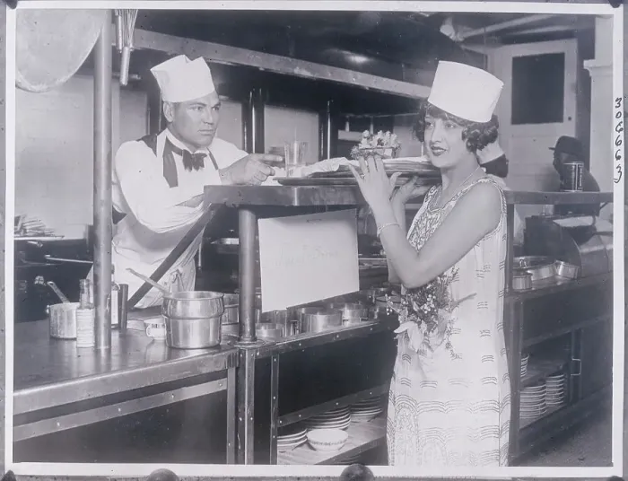 Framed Print : Mr. and Mrs. Jack Dempsey in Costume at Their Cafe