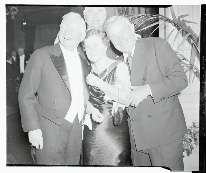Framed Print : Mr. and Mrs. John Garner With Will Rogers at Roosevelt Dinner Framed Print : Mr. and Mrs. John Garner With Will Rogers at Roosevelt Dinner