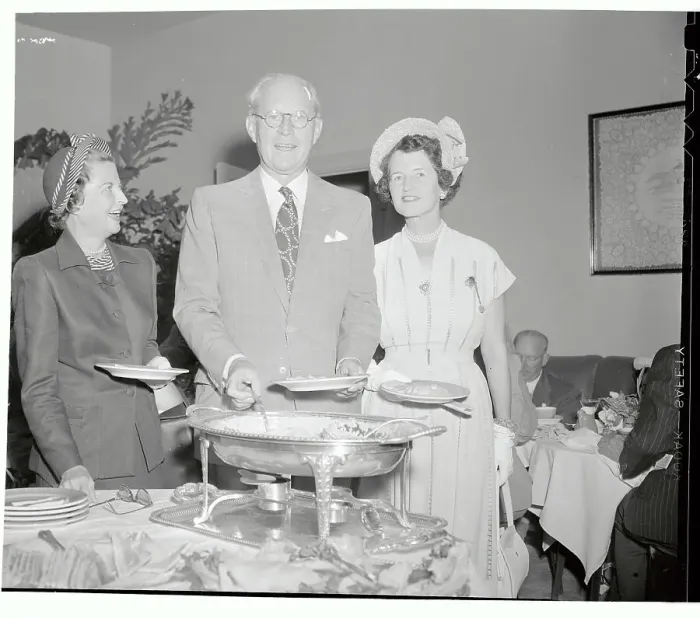 Framed Print : Mr. and Mrs. Joseph Kennedy Attending Race Track Luncheon with a Friend Framed Print : Mr. and Mrs. Joseph Kennedy Attending Race Track Luncheon with a Friend