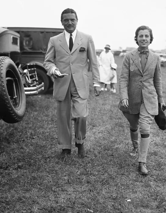 Framed Print : Mr. and Mrs. J.V. Bouvier at Horse Show Framed Print : Mr. and Mrs. J.V. Bouvier at Horse Show