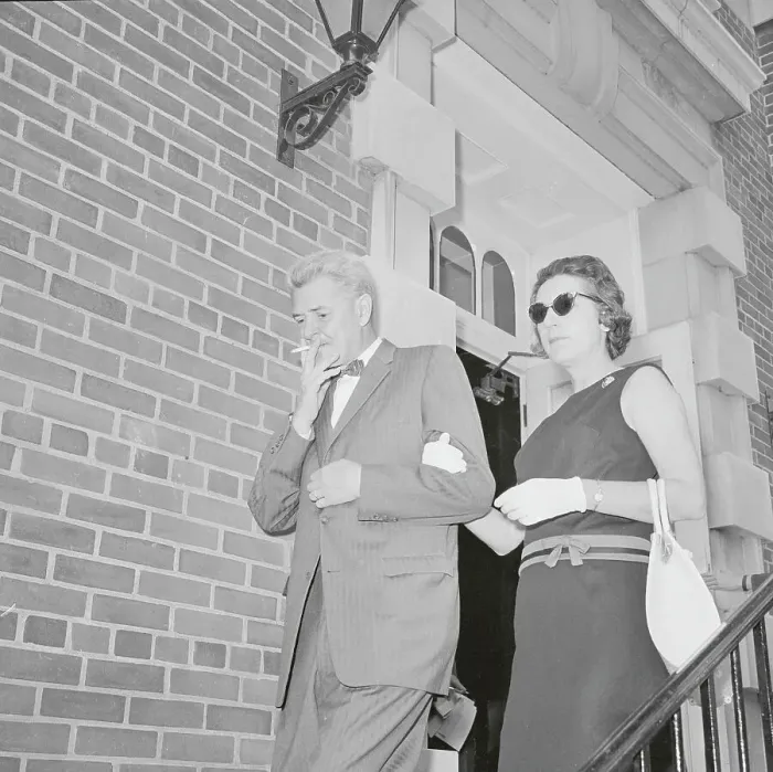 Framed Print : Mr. and Mrs. William H. Whalen Leaving Spy Sensationalized Courtroom Framed Print : Mr. and Mrs. William H. Whalen Leaving Spy Sensationalized Courtroom