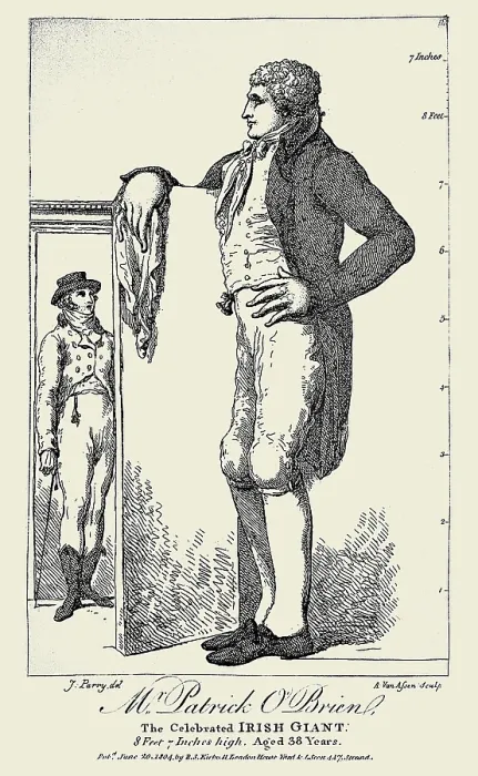 Framed Print : Mr. Patrick O'Brien, the celebrated Irish giant