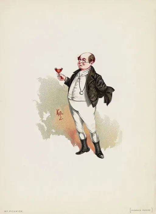 Framed Print : Mr. Pickwick by Kyd Framed Print : Mr. Pickwick by Kyd