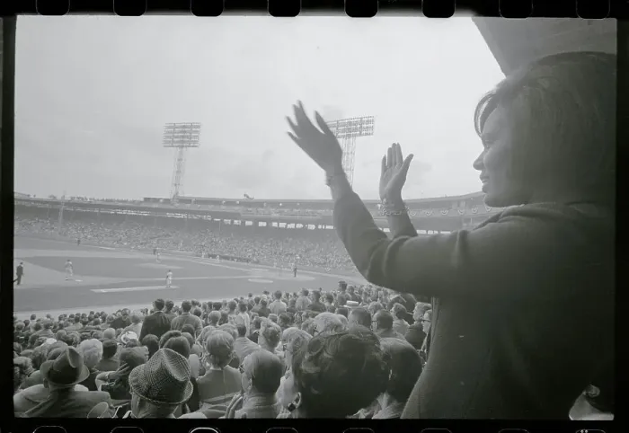 Framed Print : Mrs. Bob Gibson Applauding Framed Print : Mrs. Bob Gibson Applauding