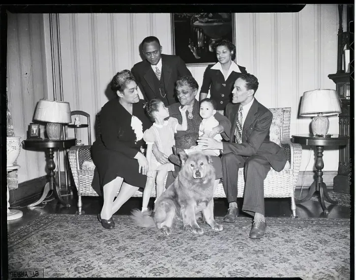 Framed Print : Mrs. Emma Clement With Family Framed Print : Mrs. Emma Clement With Family