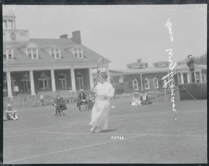 Framed Print : Mrs. George Wightman Playing Tennis Framed Print : Mrs. George Wightman Playing Tennis