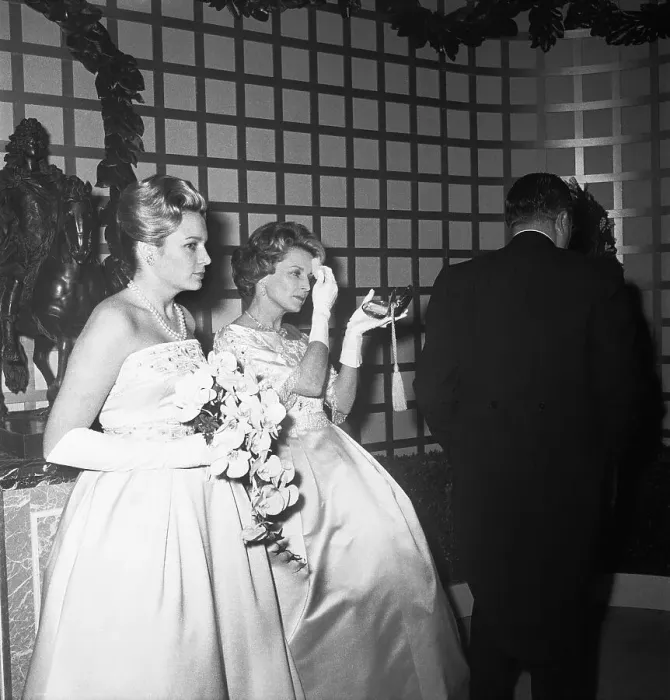 Framed Print : Mrs. Henry Ford II and Daughter Charlotte at Debut Ball Framed Print : Mrs. Henry Ford II and Daughter Charlotte at Debut Ball
