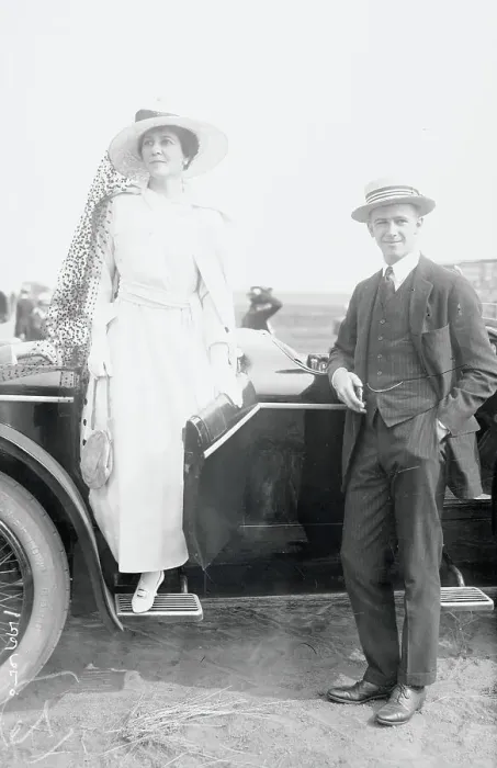Framed Print : Mrs. James Kidder and Son Modeling Clothes at an Auto Fashion Show Framed Print : Mrs. James Kidder and Son Modeling Clothes at an Auto Fashion Show
