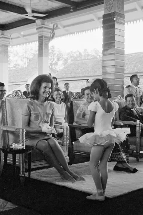 Framed Print : Mrs. John F. Kennedy at Cambodian Ceremonies Framed Print : Mrs. John F. Kennedy at Cambodian Ceremonies