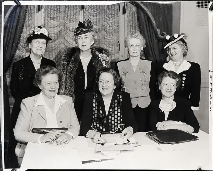 Framed Print : Mrs. John L. Whitehurst Seated with Women Framed Print : Mrs. John L. Whitehurst Seated with Women